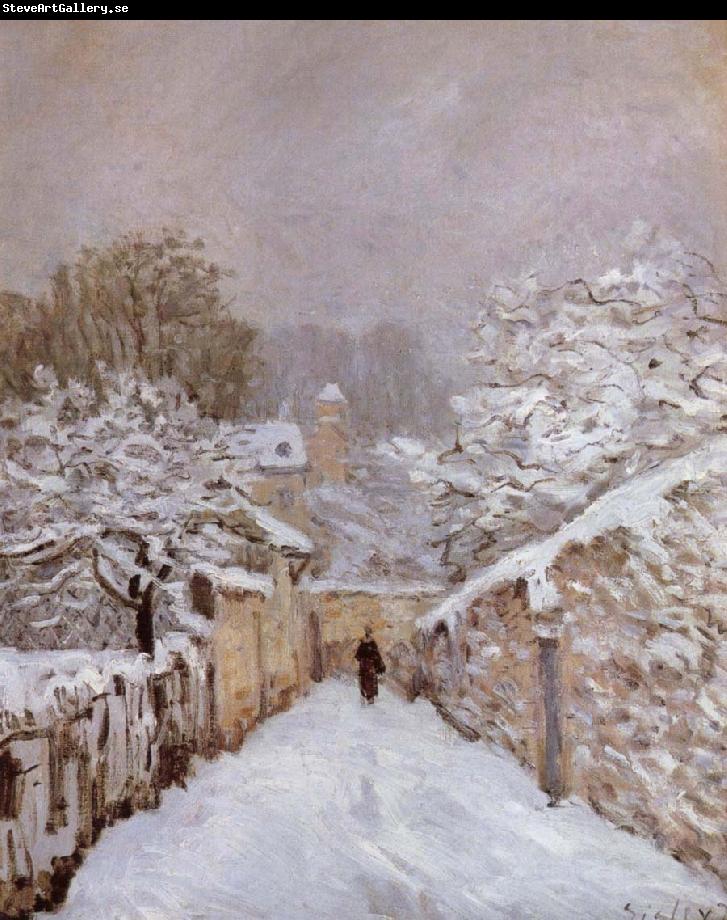 Alfred Sisley Sonw at Louveciennes